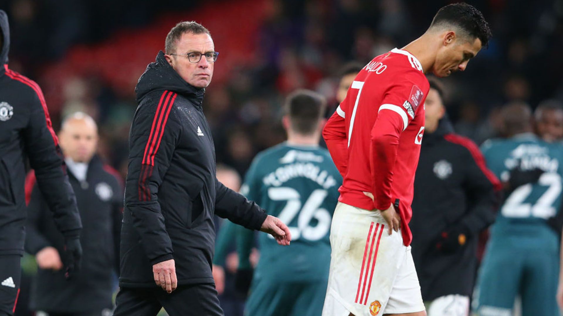 RALF RANGNICK CRISTIANO RONALDO MANCHESTER UNITED 04022022