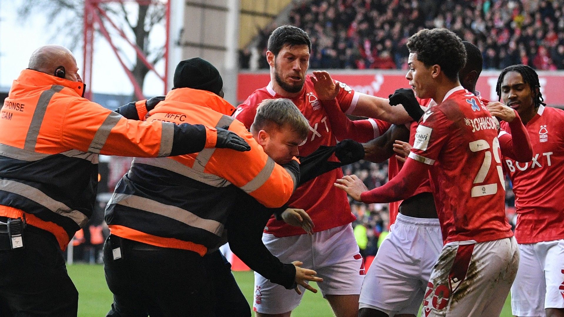 Leicester Nottingham Forest fan attack 2022