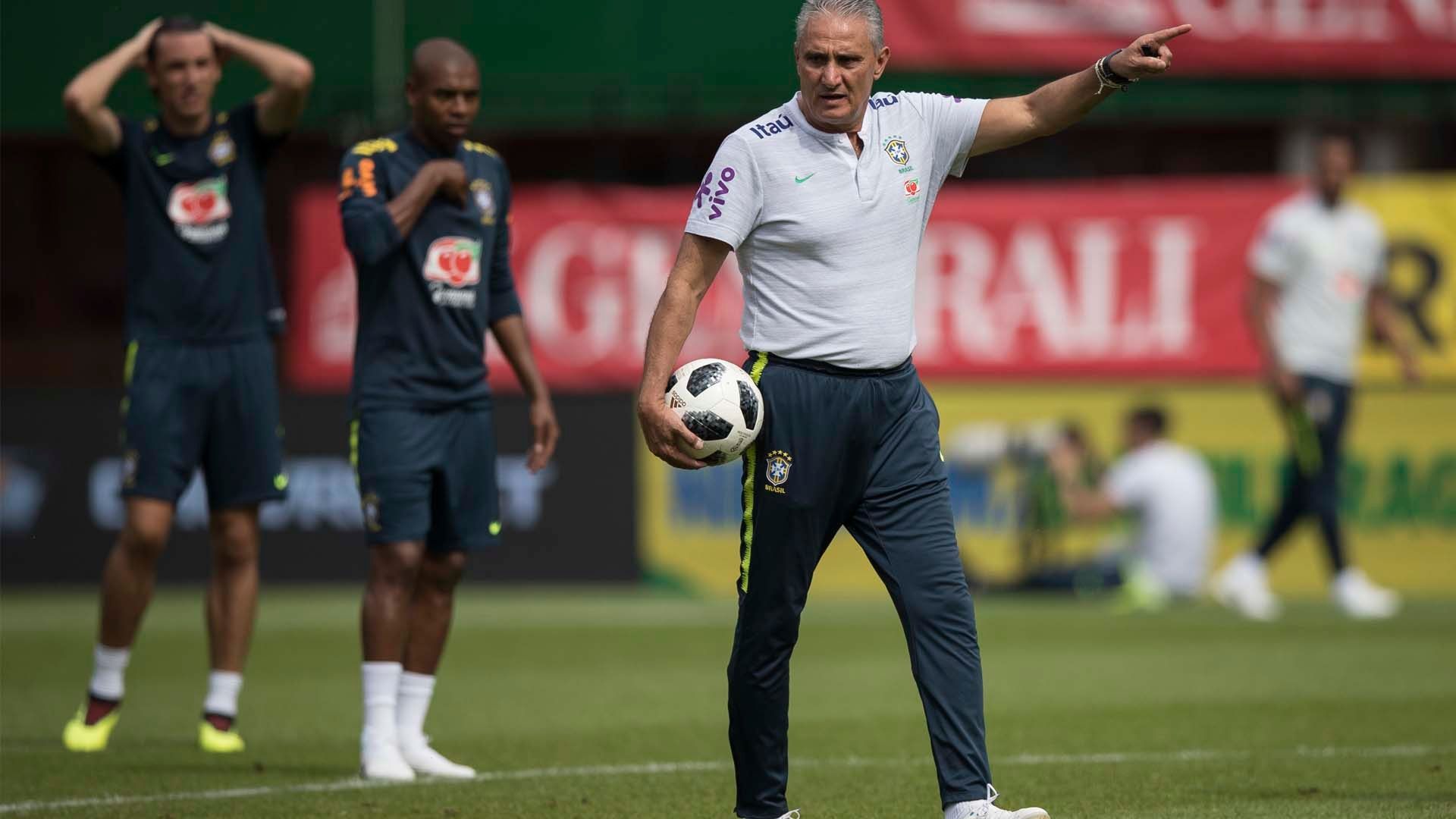 Tite Brasil treino Áustria 09 06 18