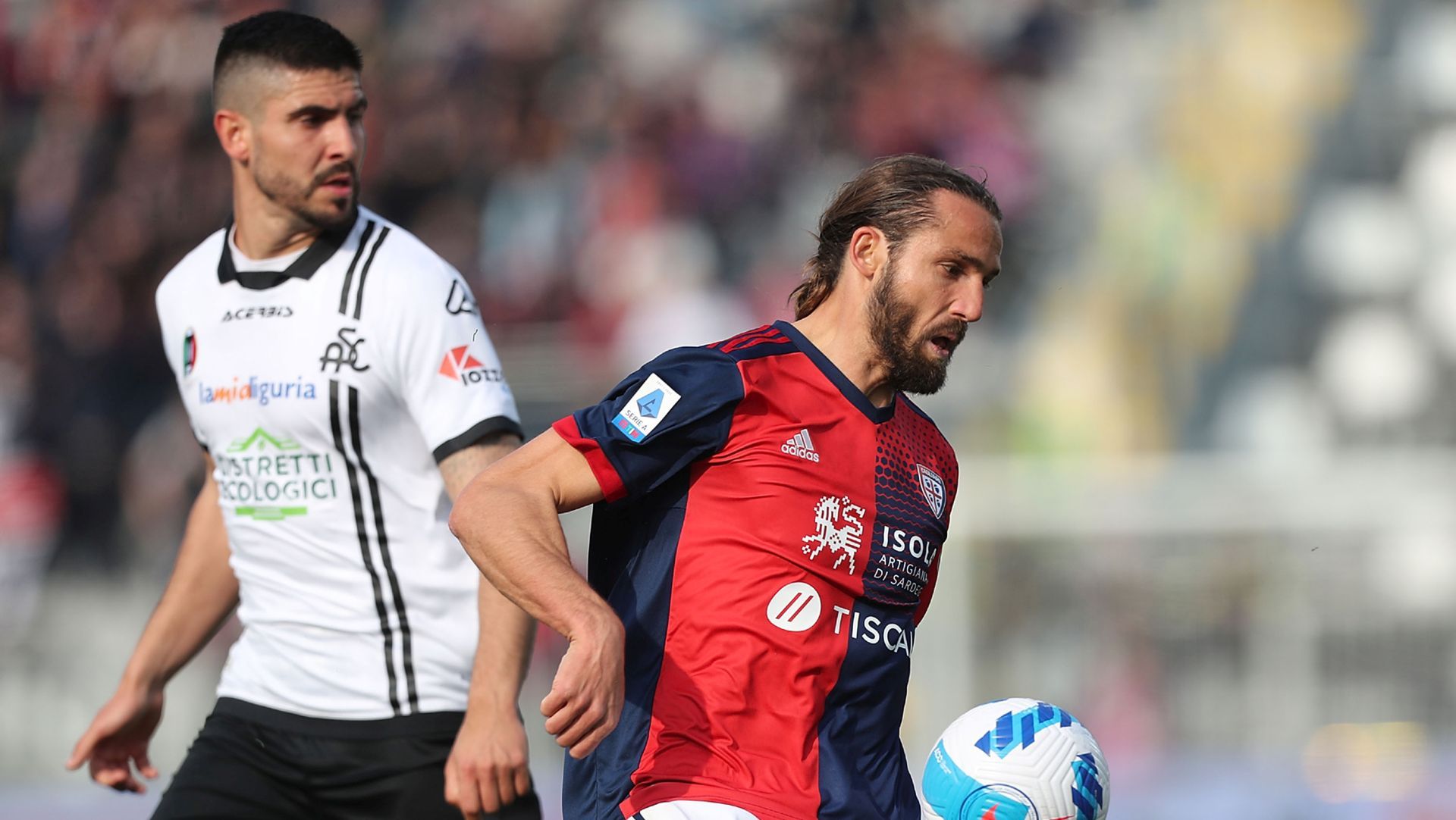 Erlic Pavoletti Spezia Cagliari 2021 2022