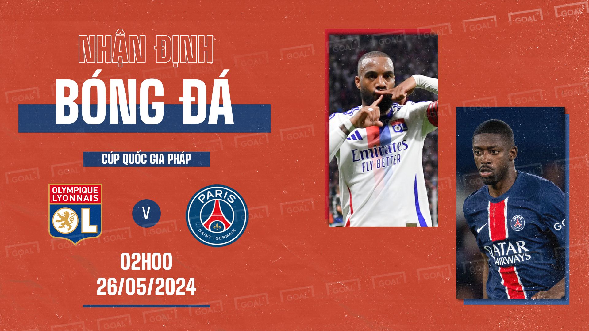 Lyon vs PSG, chung kết Cúp  Coupe de France 2023-24 GFX