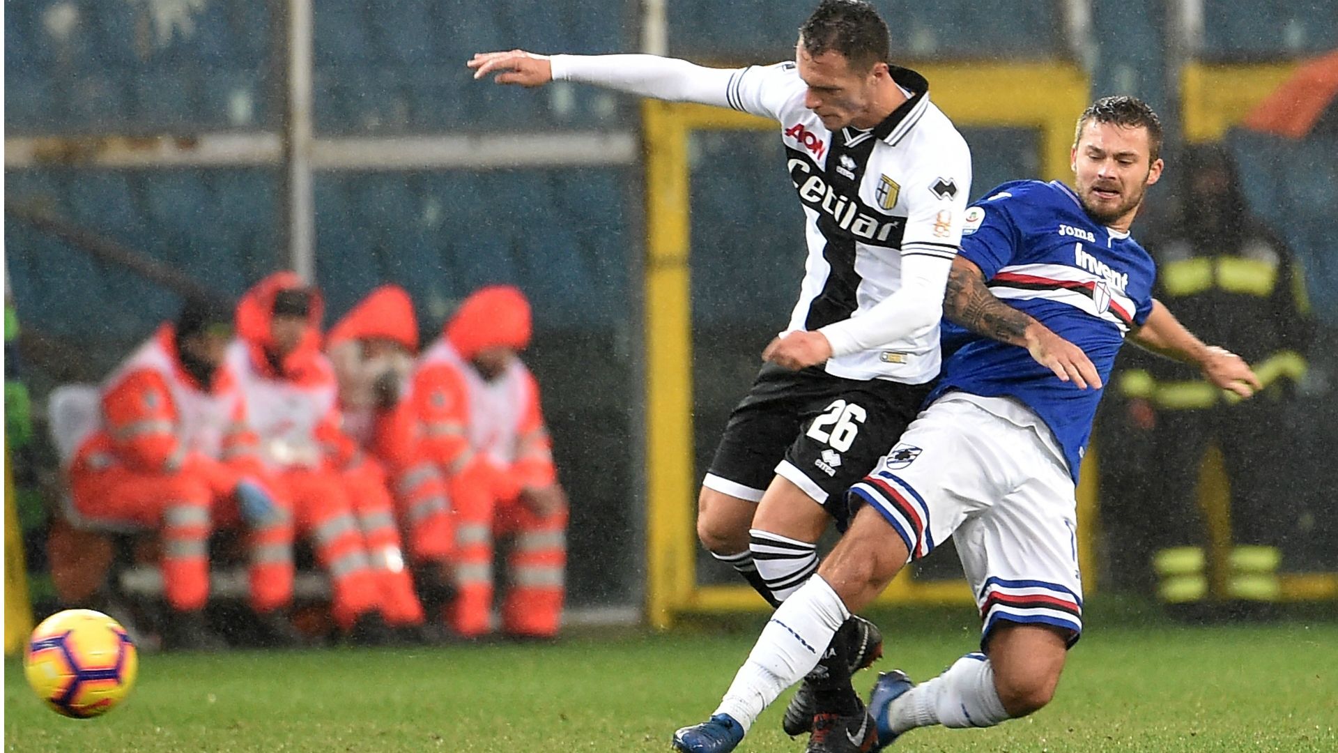 Karol Linetty Luca Siligardi Sampdoria Parma Serie A