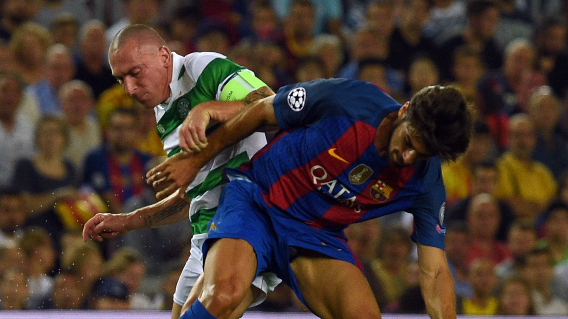 Andre Gomes Scott Brown Barcelona Celtic Champions League