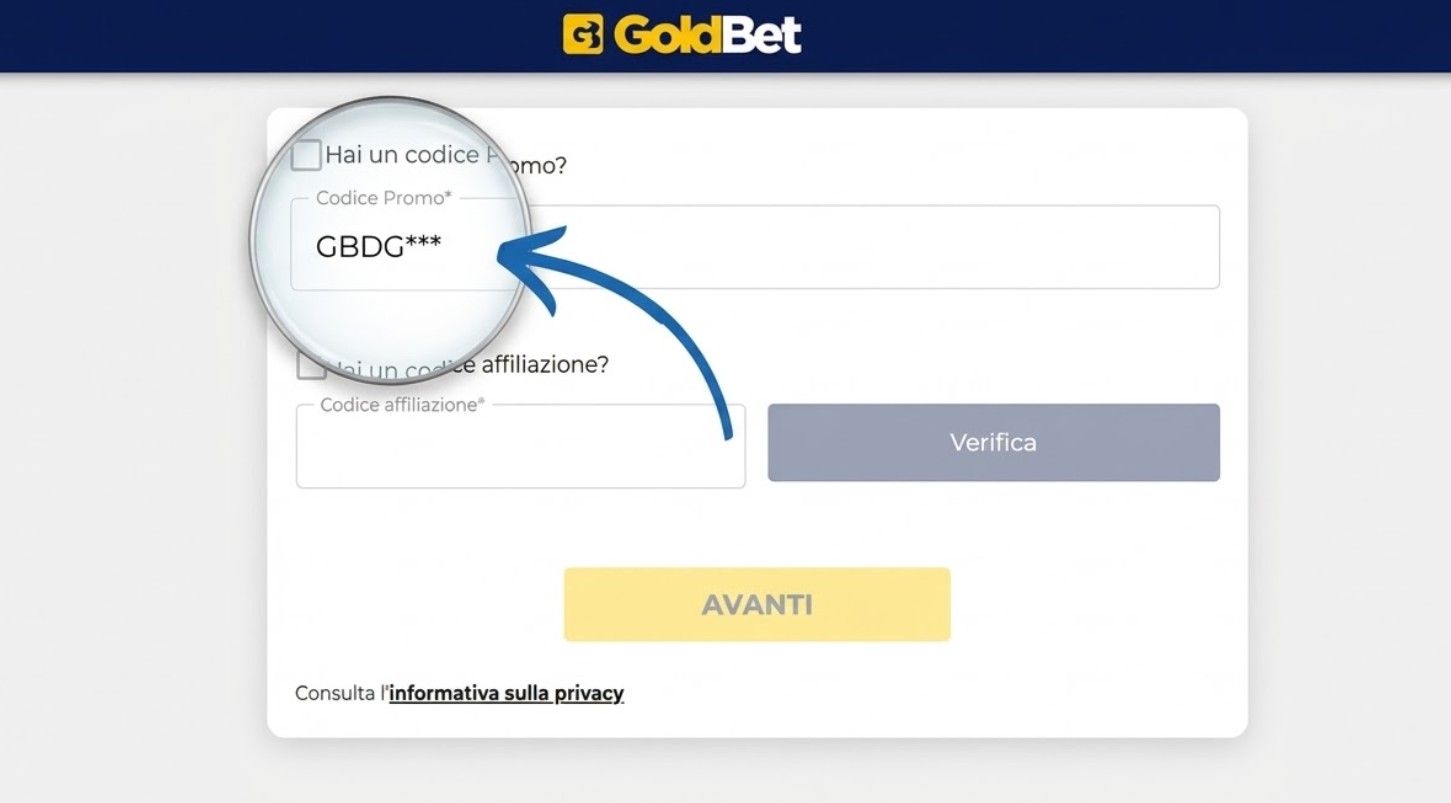 codice promozionale goldbet 