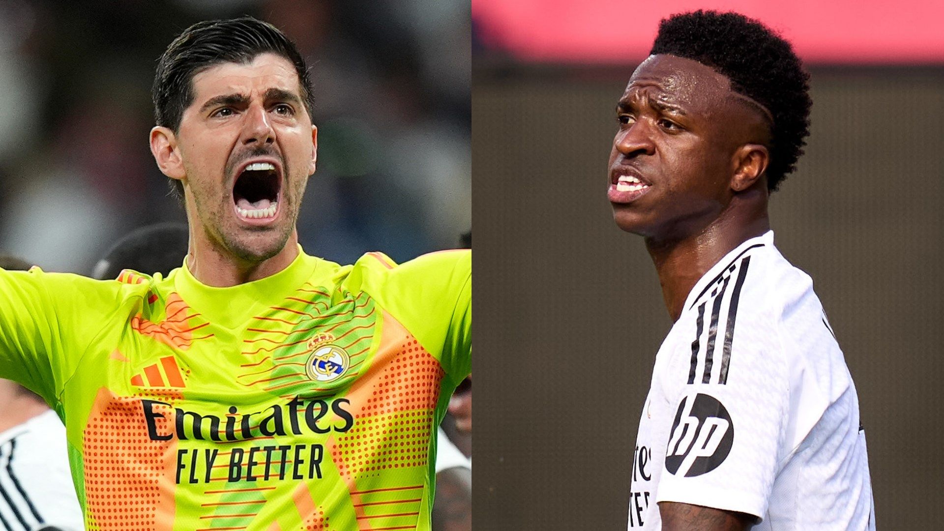 VIDEO: 'Vini, motherf*****!' - Screaming Thibaut Courtois loses it with Vinicius Jr & appears to aim foul-mouthed tirade at Real Madrid forward after his Clasico blunder against Barcelona