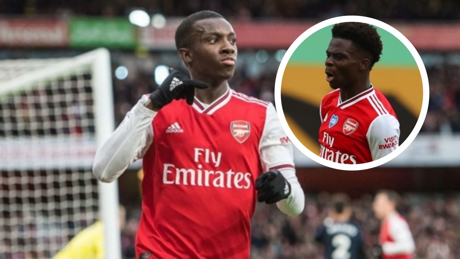 Eddie Nketiah Bukayo Saka Arsenal composite 2019-20