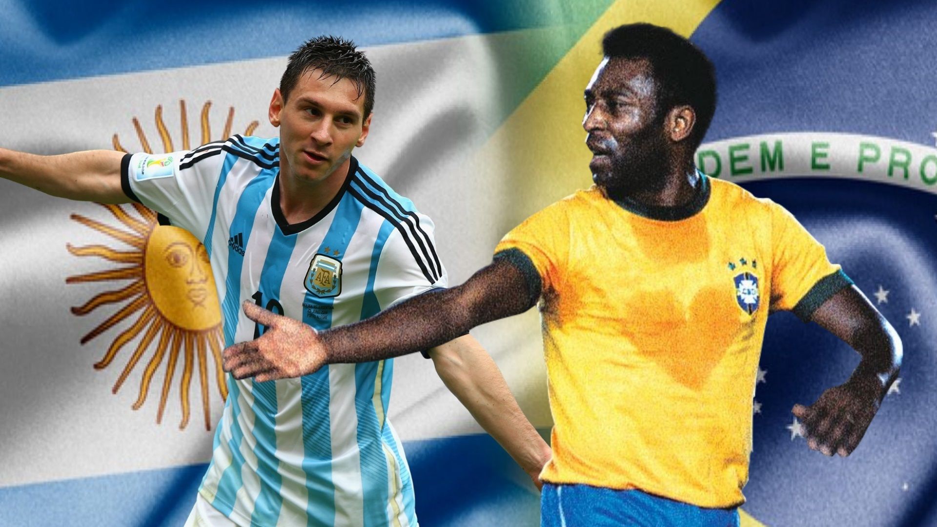 GFX Messi Pelé 26 04 2018