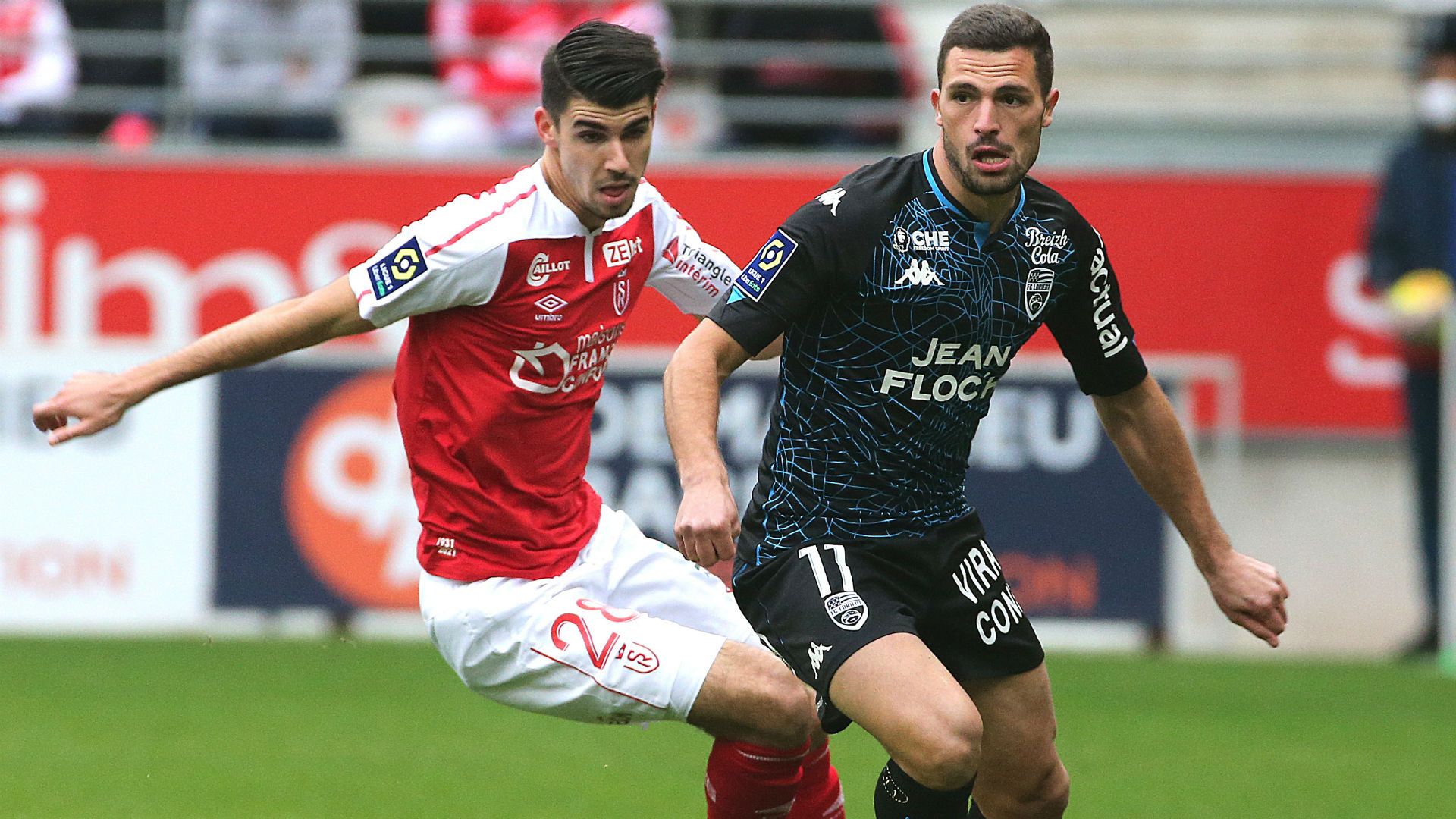 Thibault De Smet Quentin Boisgard Reims Lorient Ligue 1 17102020