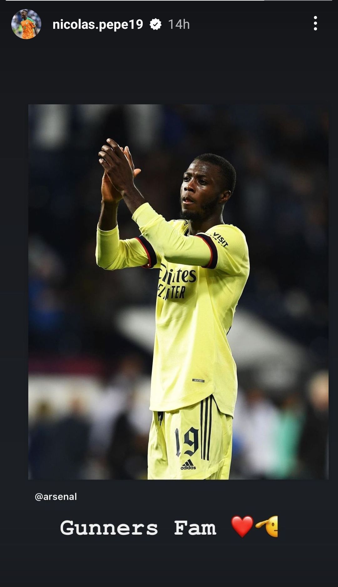 Nicolas Pepe Arsenal farewell