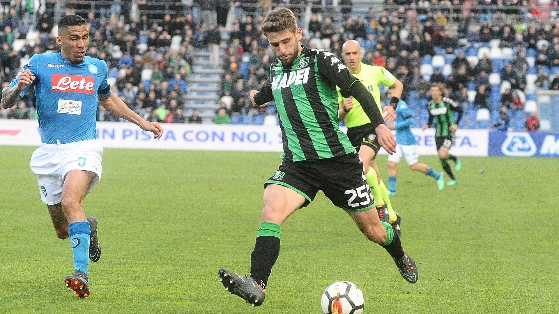 Domenico Berardi Allan Sassuolo Napoli Serie A 03312018
