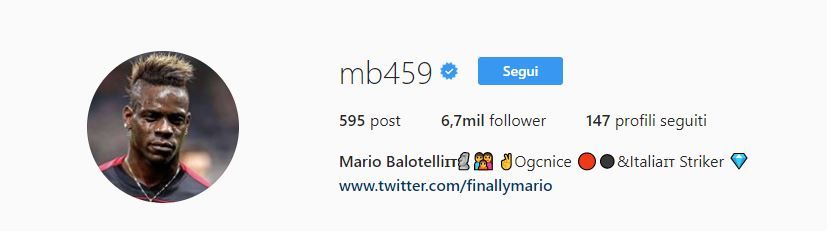 Balotelli Instagram