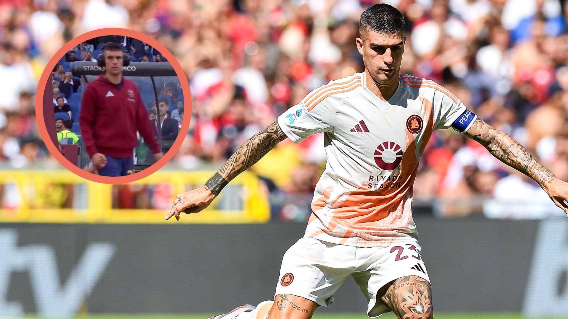 Gianluca Mancini cuffie