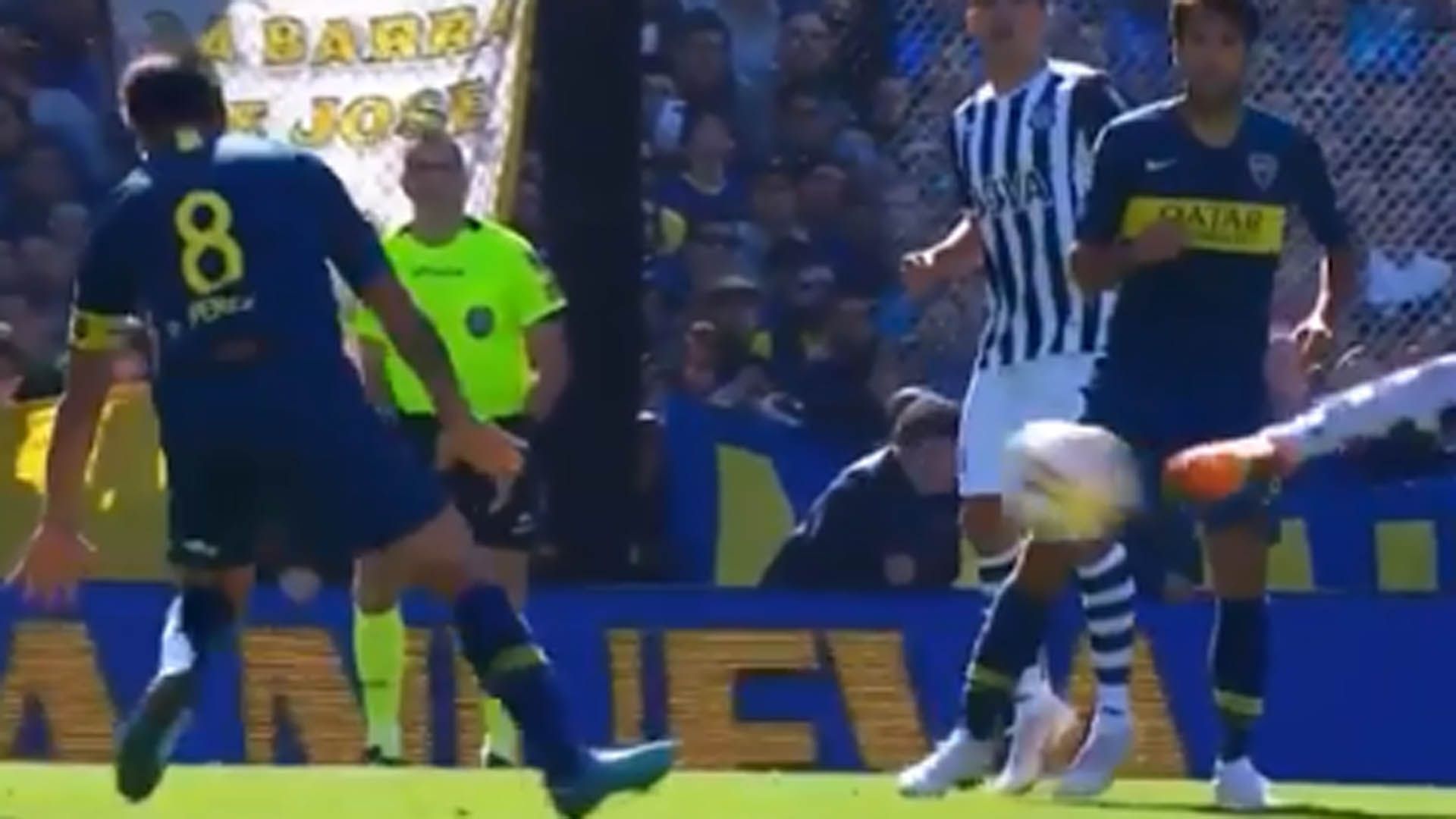 CAPTURA Boca Talleres Mano Perez Superliga argentina 120818