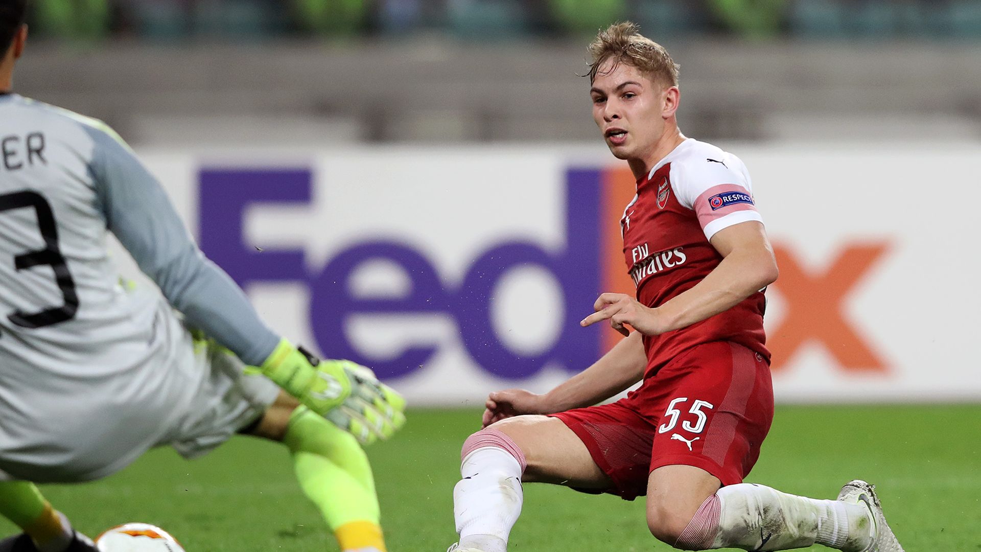 Emile Smith-Rowe Arsenal Europa League 2018-19