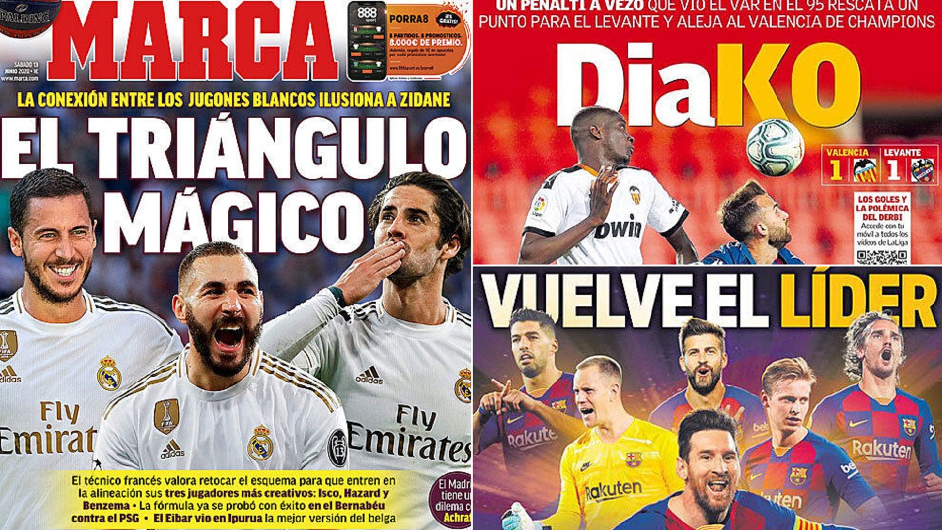 newspapers 13 June covers