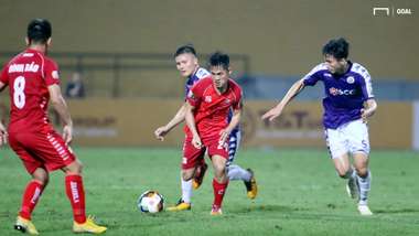 Le Xuan Hung Doan Van Hau Ha Noi vs Hai Phong V.League 2019