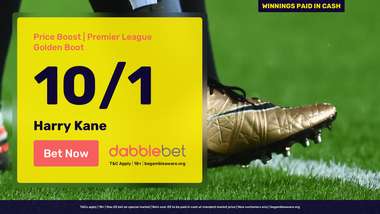 Harry Kane 10/1 Golden Boot dabblebet in article