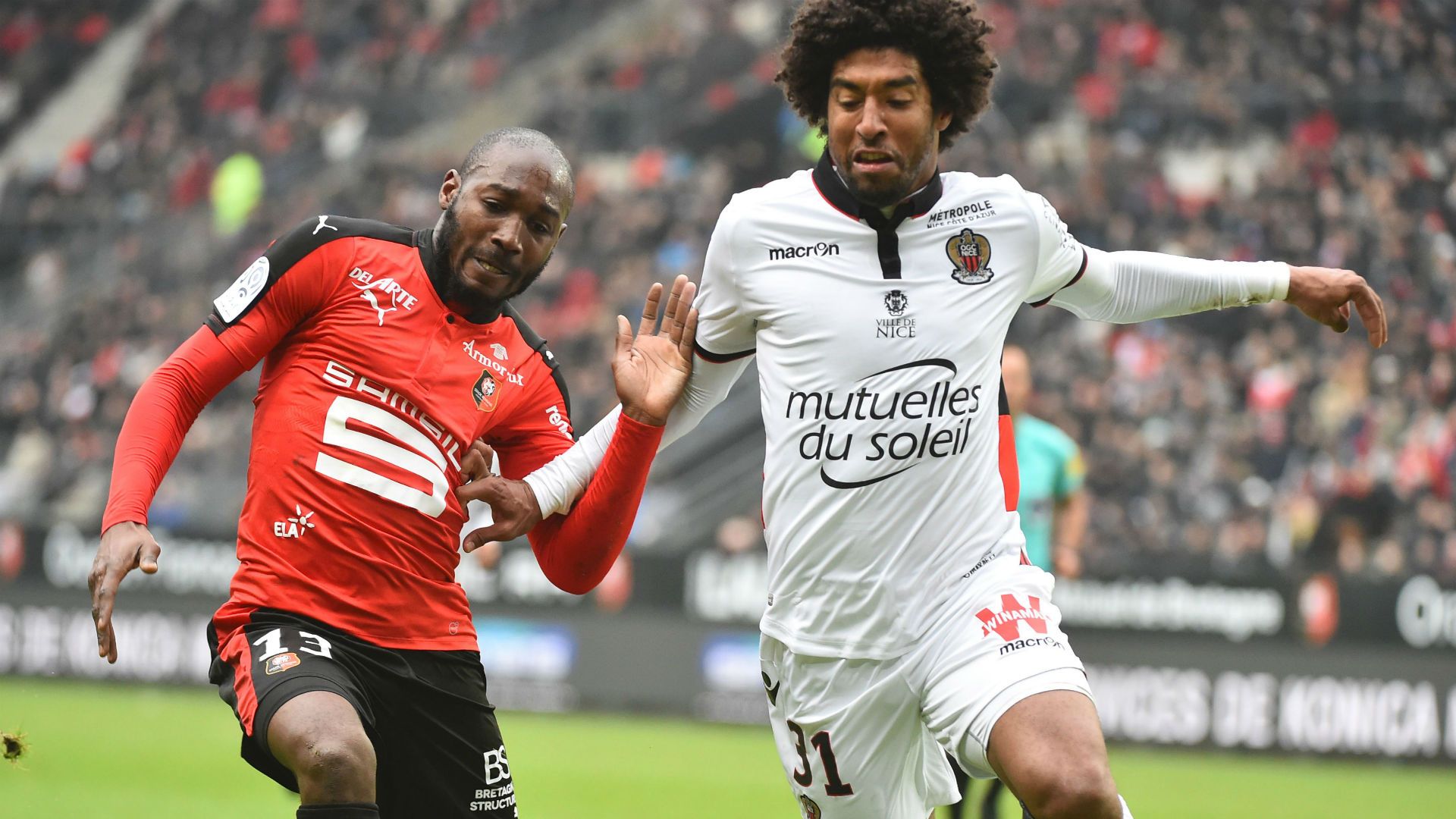 Dante Giovanni Sio Rennes Nice Ligue 1 12022017