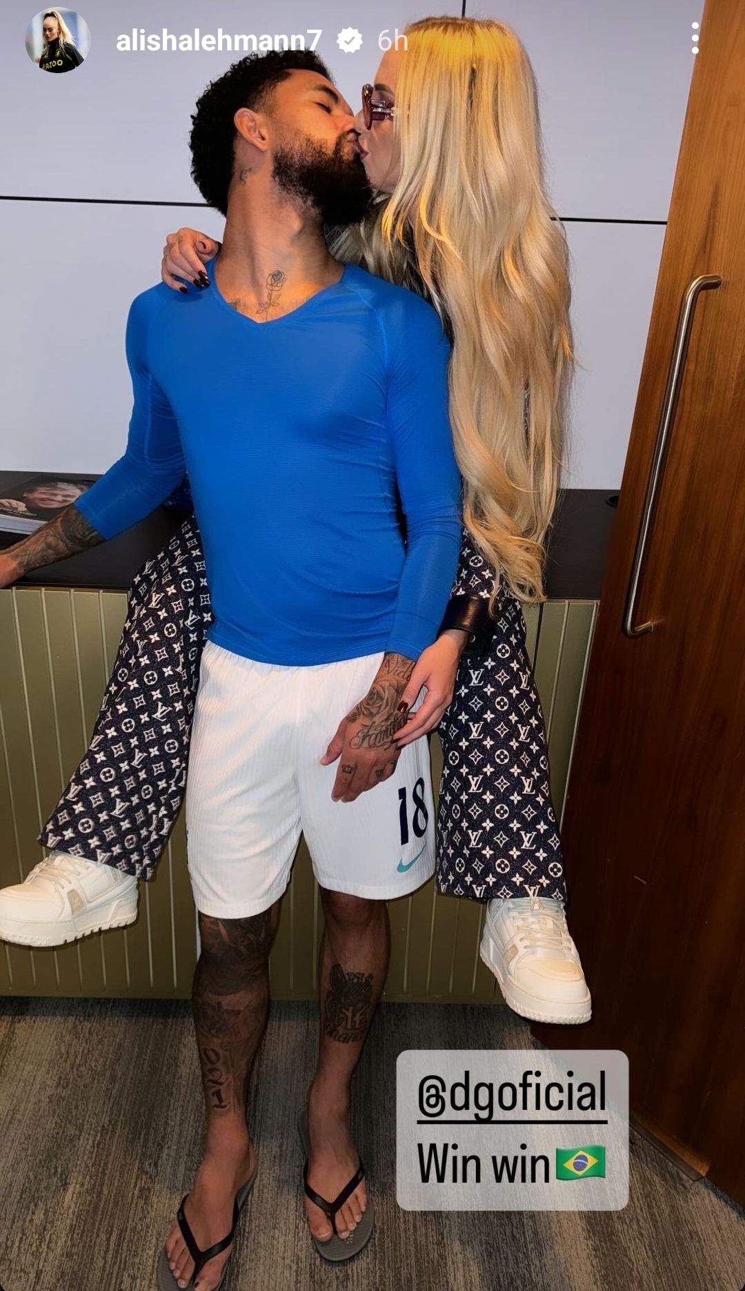 Alisha Lehmann Douglas Luiz Wembley