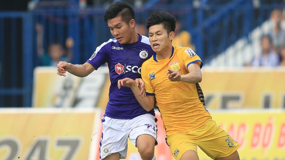 Nguyen Trong Hung vs Truong Van Thai Quy Thanh Hoa vs Ha Noi FC Round 9 V.League 2019