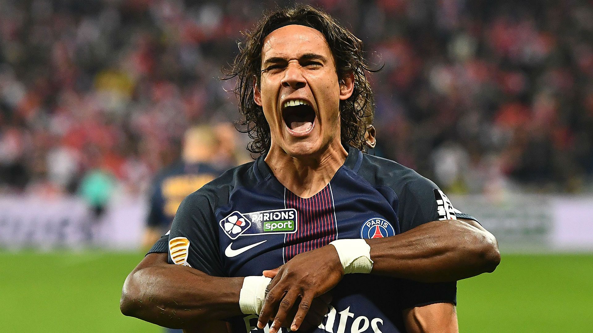 Edinson Cavani PSG Monaco Coupe de la Ligue 01042017