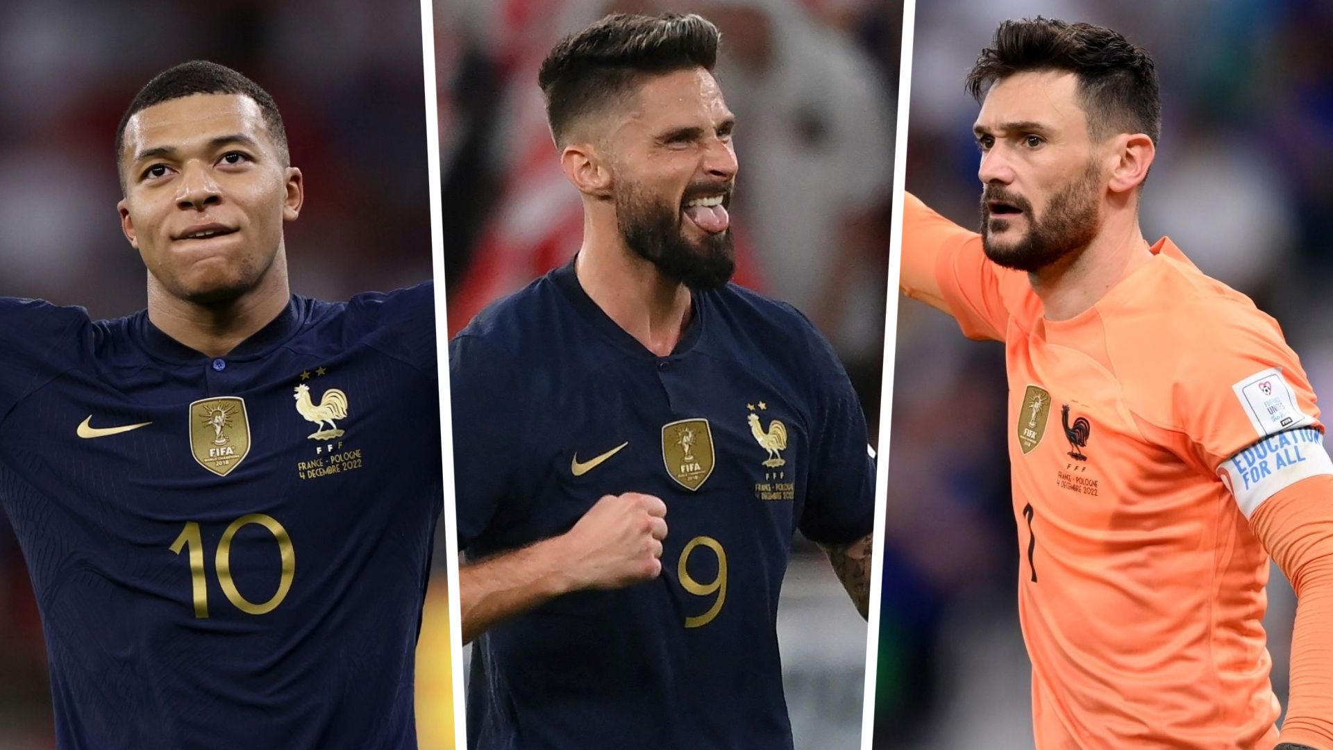 France Pologne Mbappé Giroud Lloris