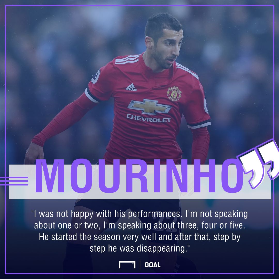 Jose Mourinho Henrikh Mkhitaryan disappearing