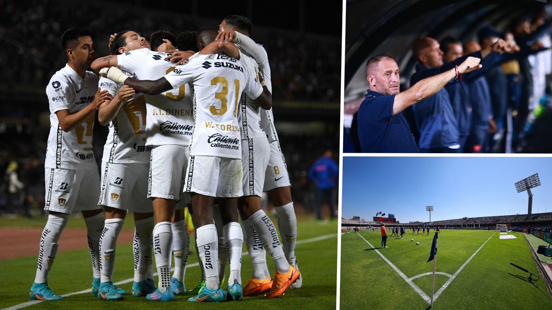 Collage Pumas Clausura 2022 Estadio Olímpico Universitario Andrés Lillini