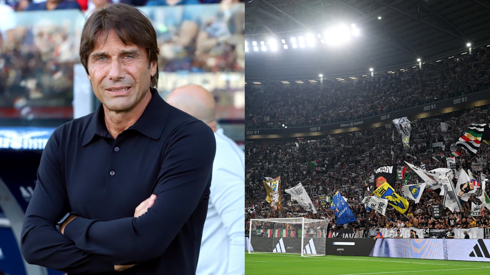 Antonio Conte Allian Sadium Juventus fans