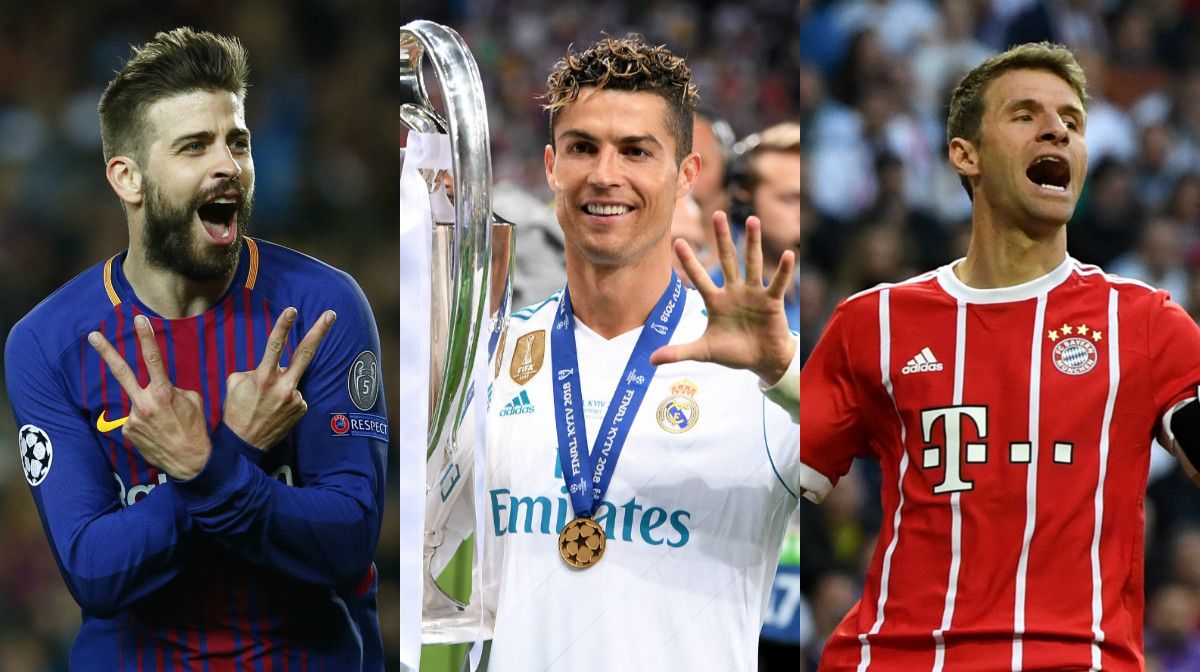 collage Müller Pique Ronaldo