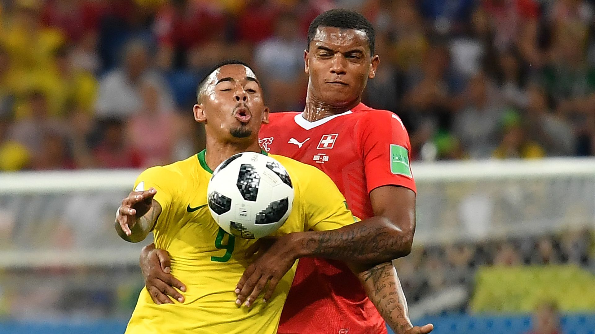 Gabriel Jesus Akanji Brazil Switzerland World Cup 17062018
