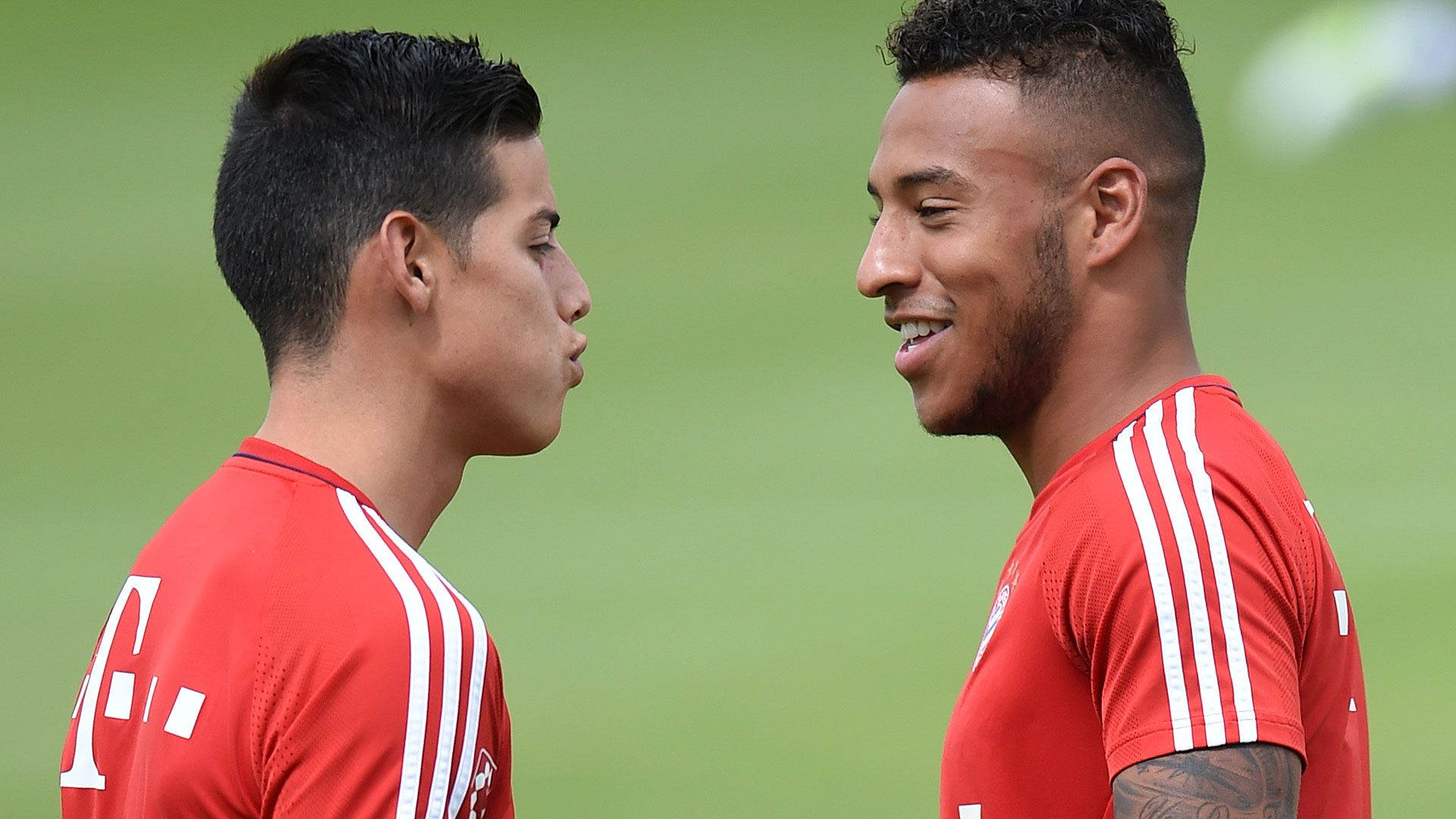 James Rodriguez Corentin Tolisso Bayern München Training 12072017