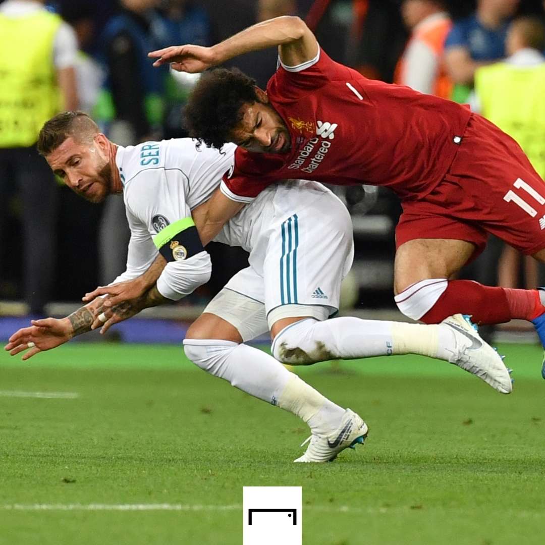 Sergio Ramos Mohamed Salah Real Madrid Liverpool 2018 Champions League final GFX