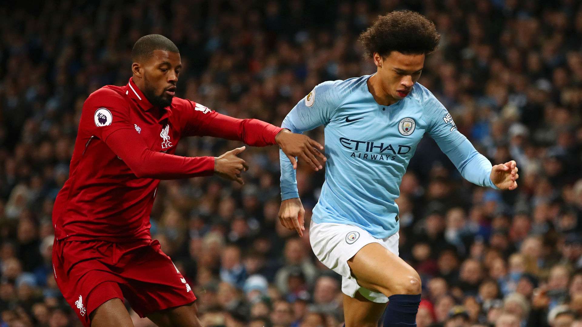 Leroy Sane Georginio Wijnaldum Manchester City Liverpool Premier League 03012019