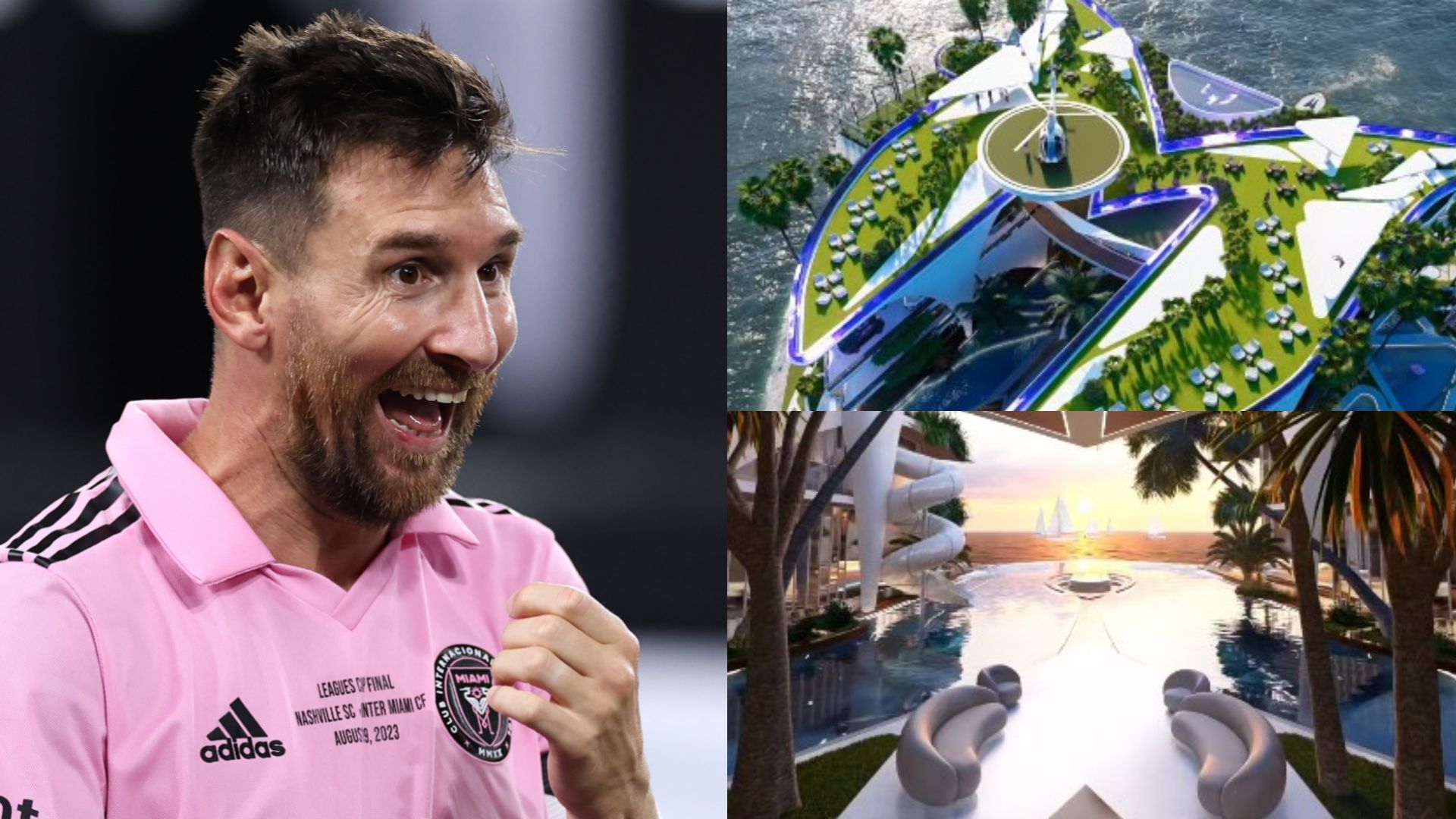 Lionel Messi concept mansion