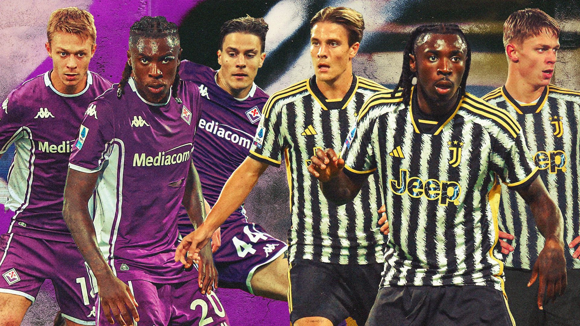 GFX Kean Fagioli Nicolussi Fiorentina Juventus