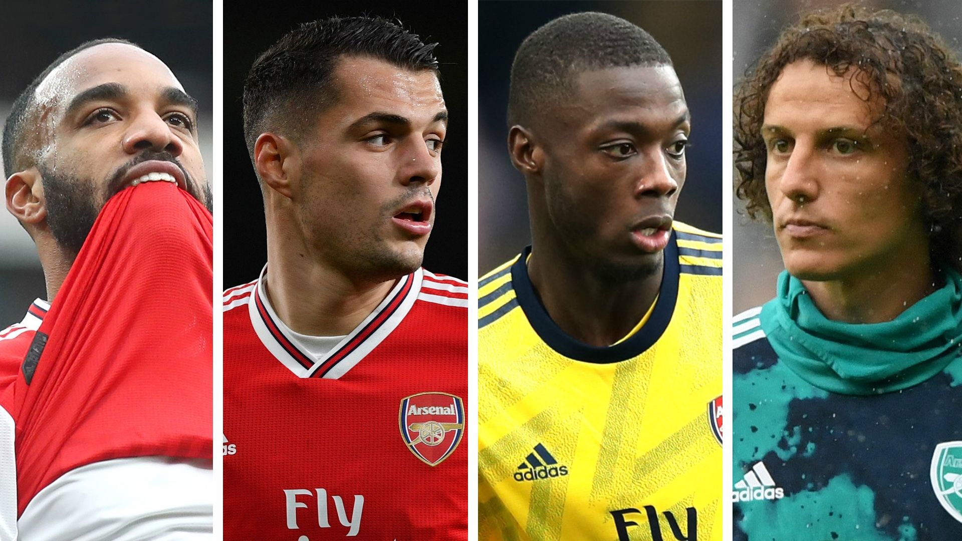 Alexandre Lacazette Granit Xhaka Nicolas Pepe David Luiz