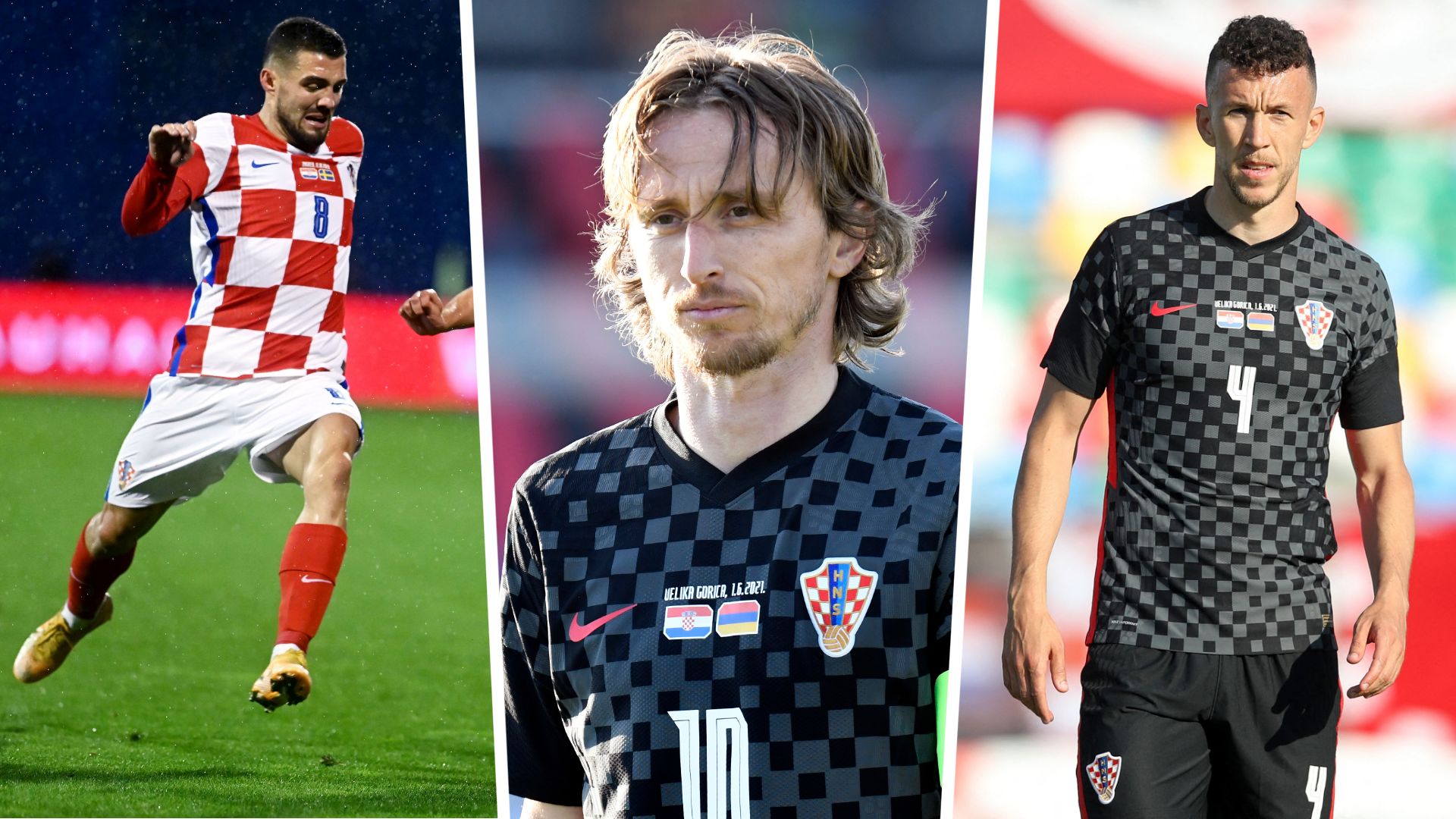 Kovacic, Modric y Perisic, Croacia