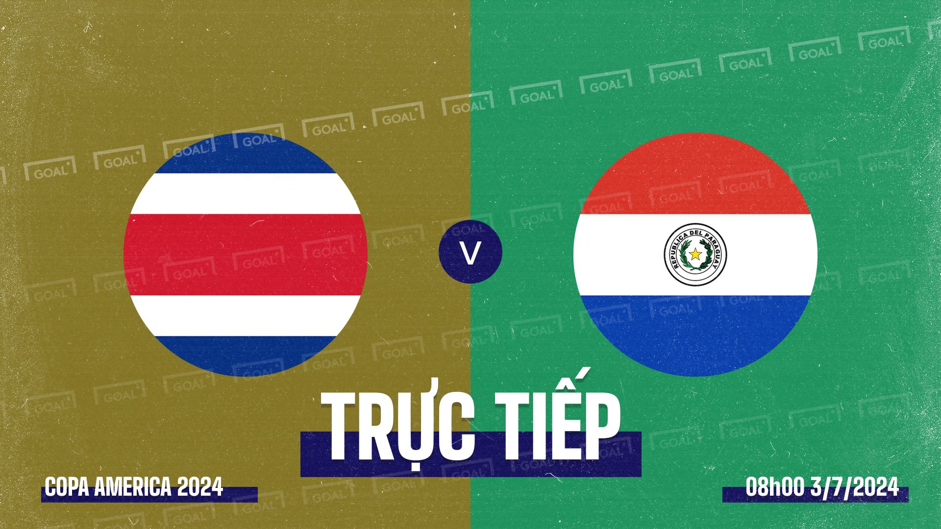 Costa Rica vs Paraguay Copa America 2024 GFX