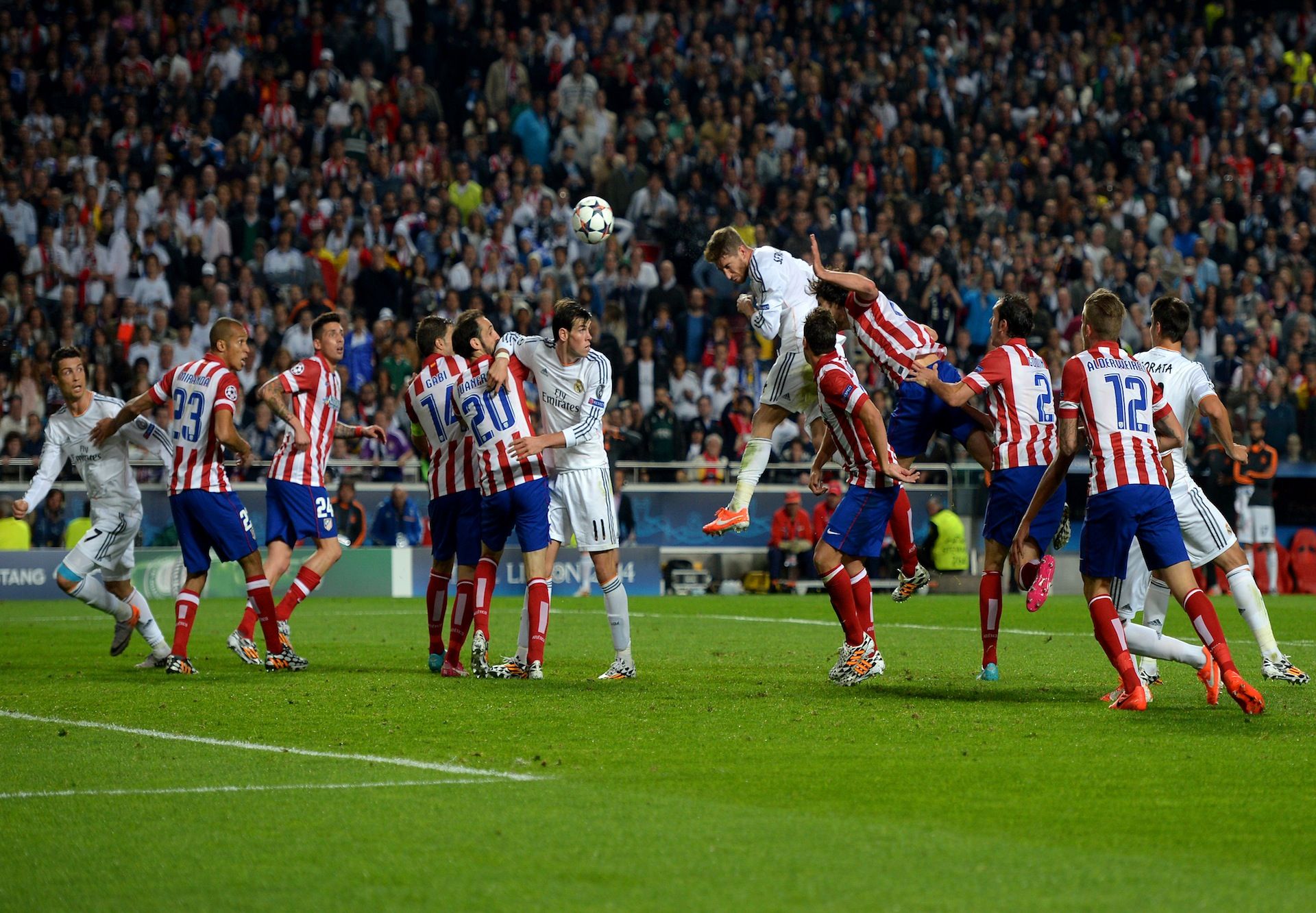 SERGIO RAMOS REAL MADRID ATLETICO CHAMPIONS LEAGUE 05242014