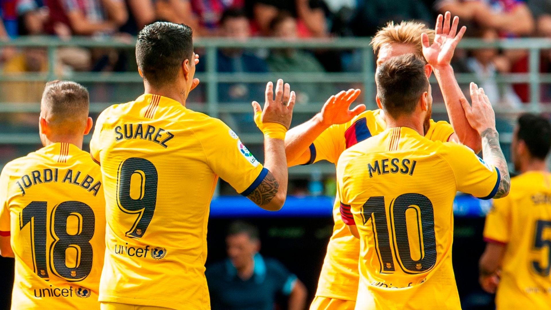 Luis Suárez De Jong Messi Eibar Barcelona LaLiga