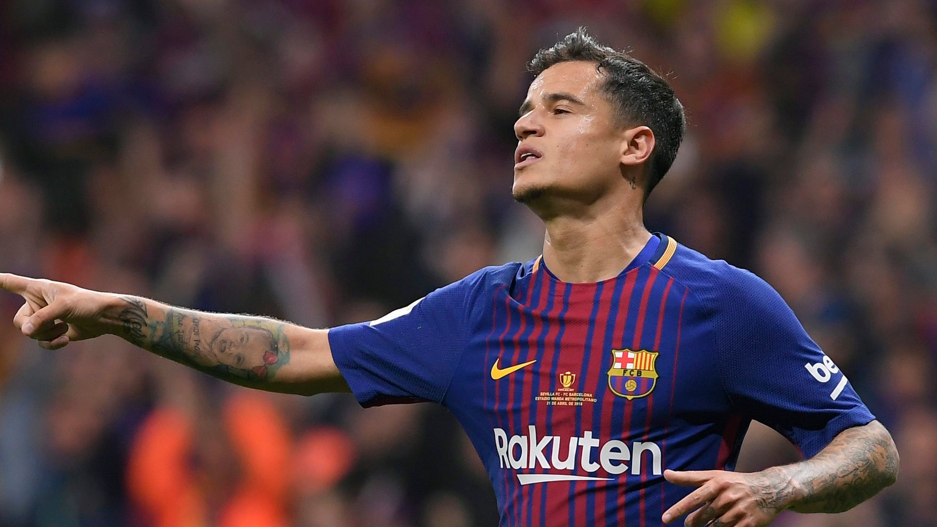 Coutinho Sevilla Barcelona 21042018 Copa del Rey final
