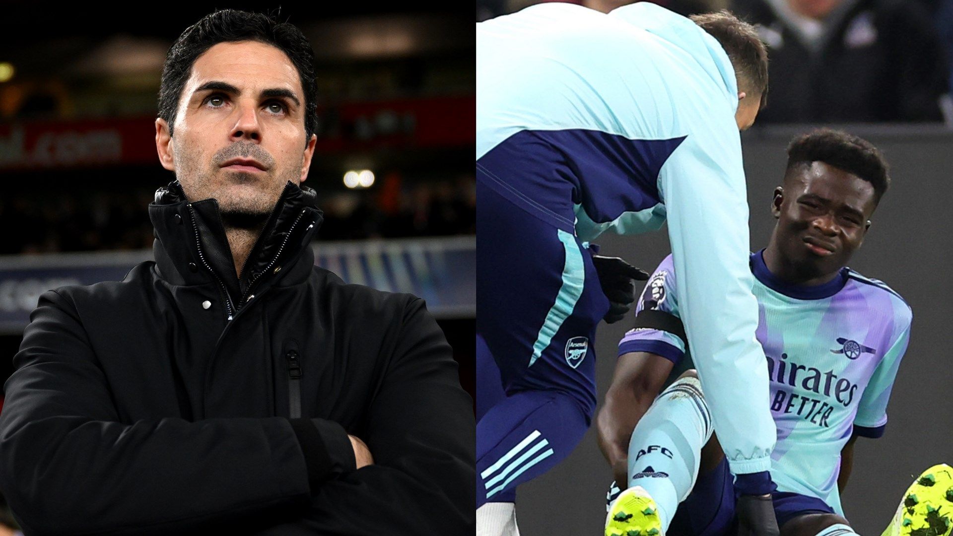 Mikel Arteta Bukayo Saka Arsenal