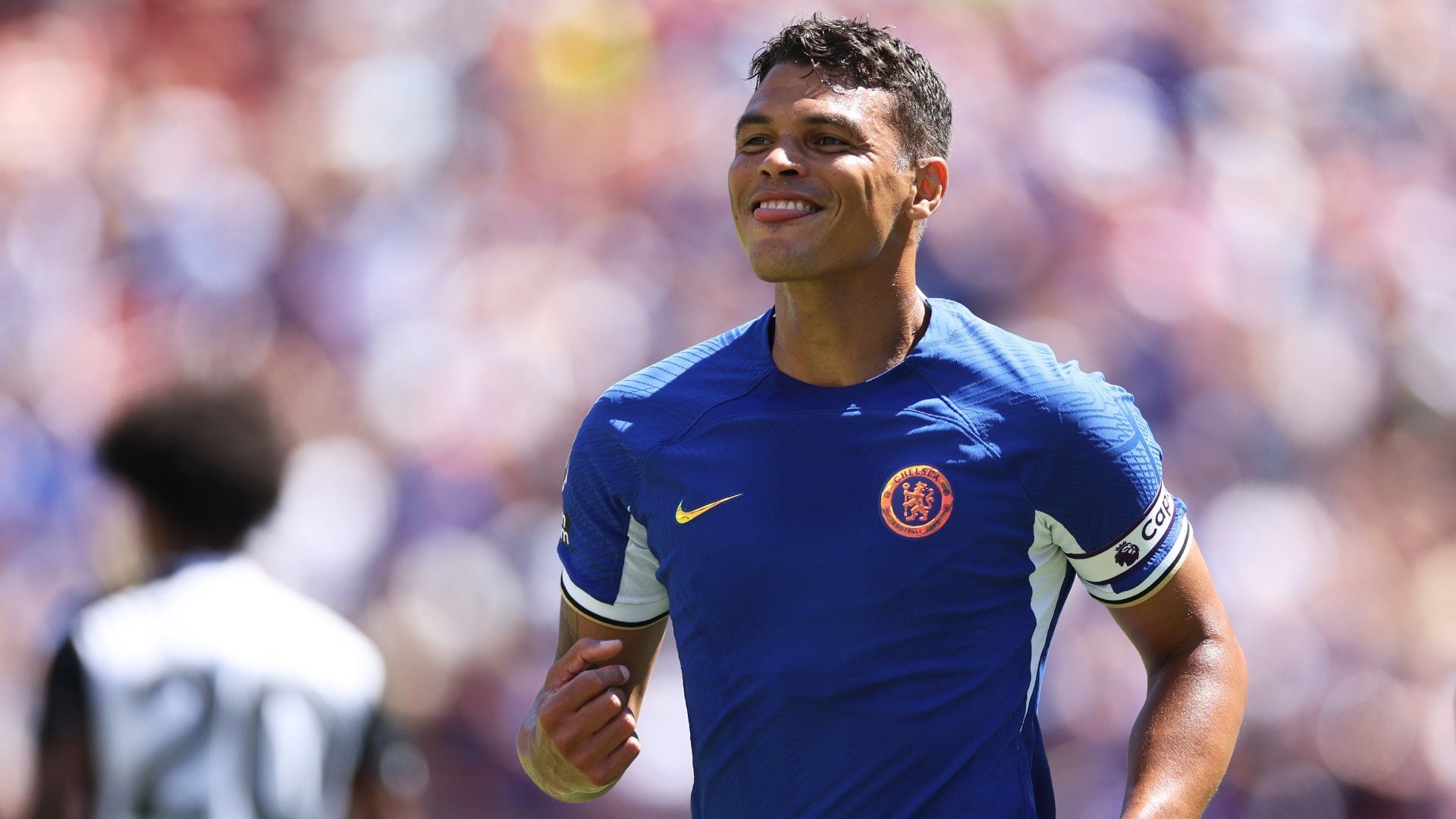 Thiago Silva celebrates Chelsea Fulham pre-season 2023
