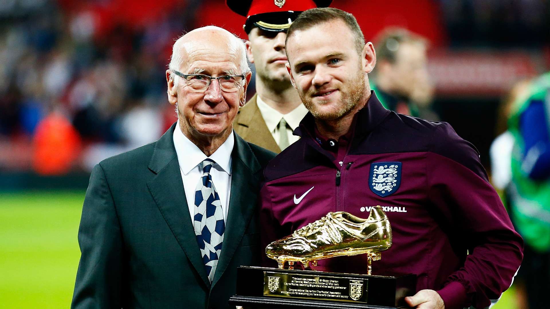 Wayne Rooney Sir Bobby Charlton England