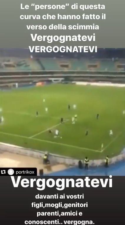 Balotelli IG story Verona-Brescia