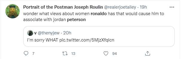 Ronaldo tweet 