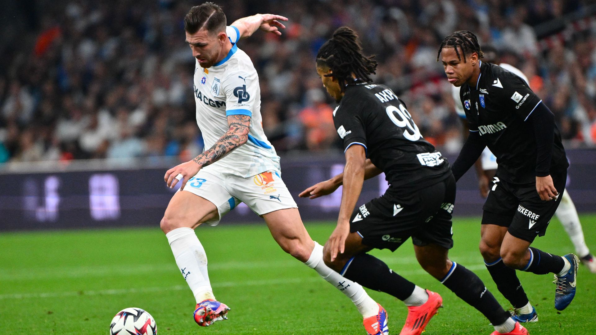 Pierre-Emile Hojbjerg Marseille Auxerre Ligue 1