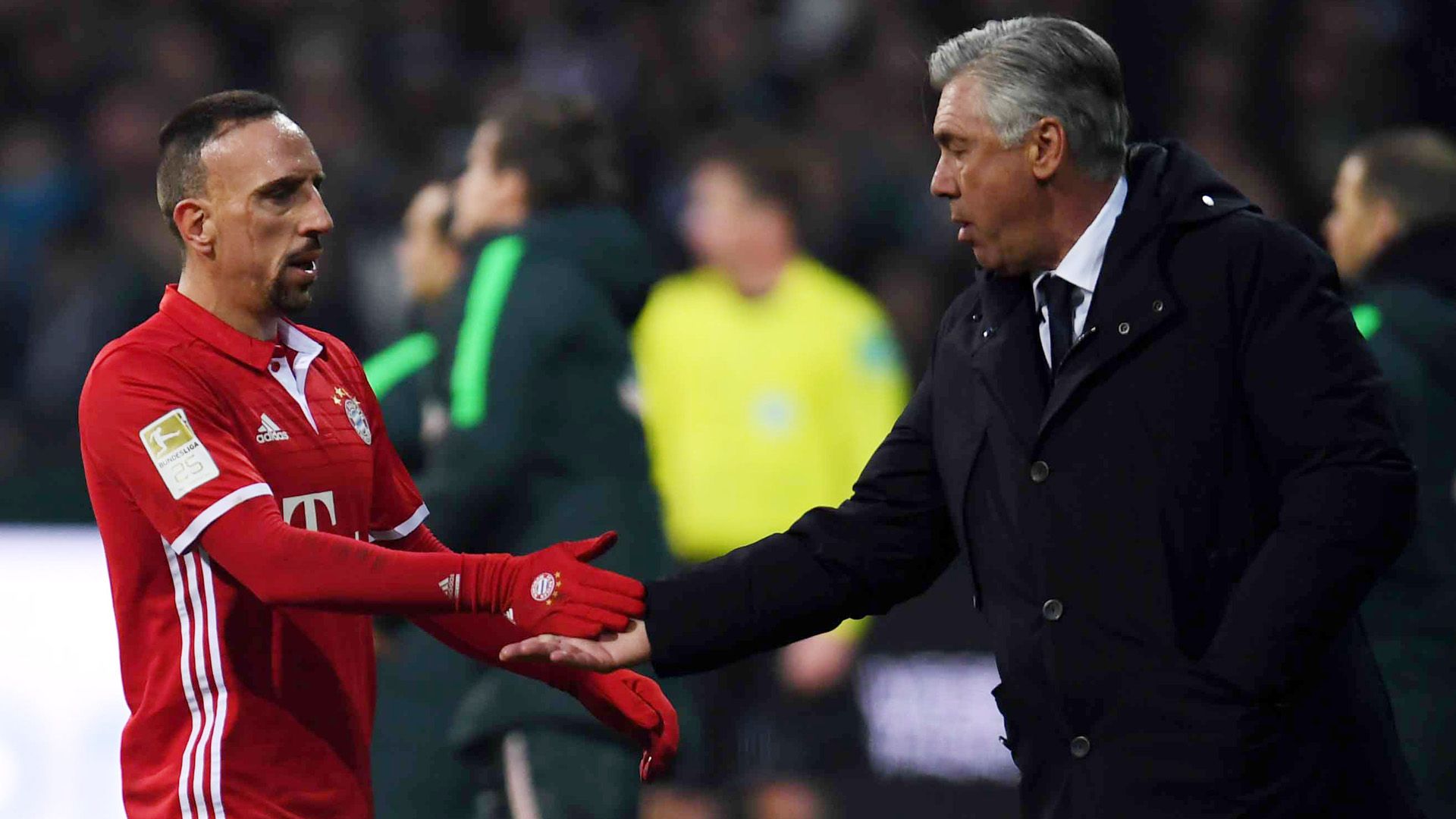 franck ribery carlo ancelotti bayern münchen bundesliga 012817