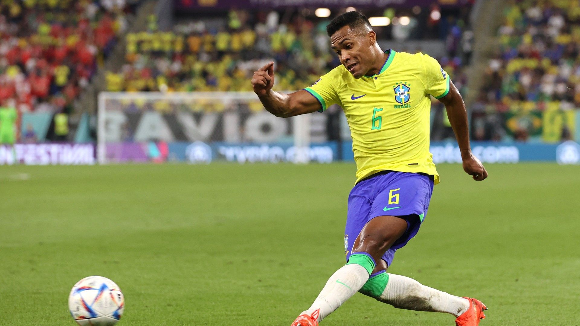 Alex Sandro, Brasil x Suíça, Copa do Mundo 2022